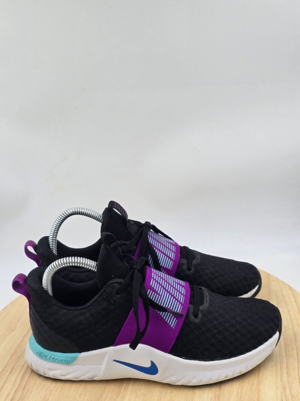 Nike Renew In Season TR 9 Black Purple Running Shoes Size 7 Womens (AR4543 007